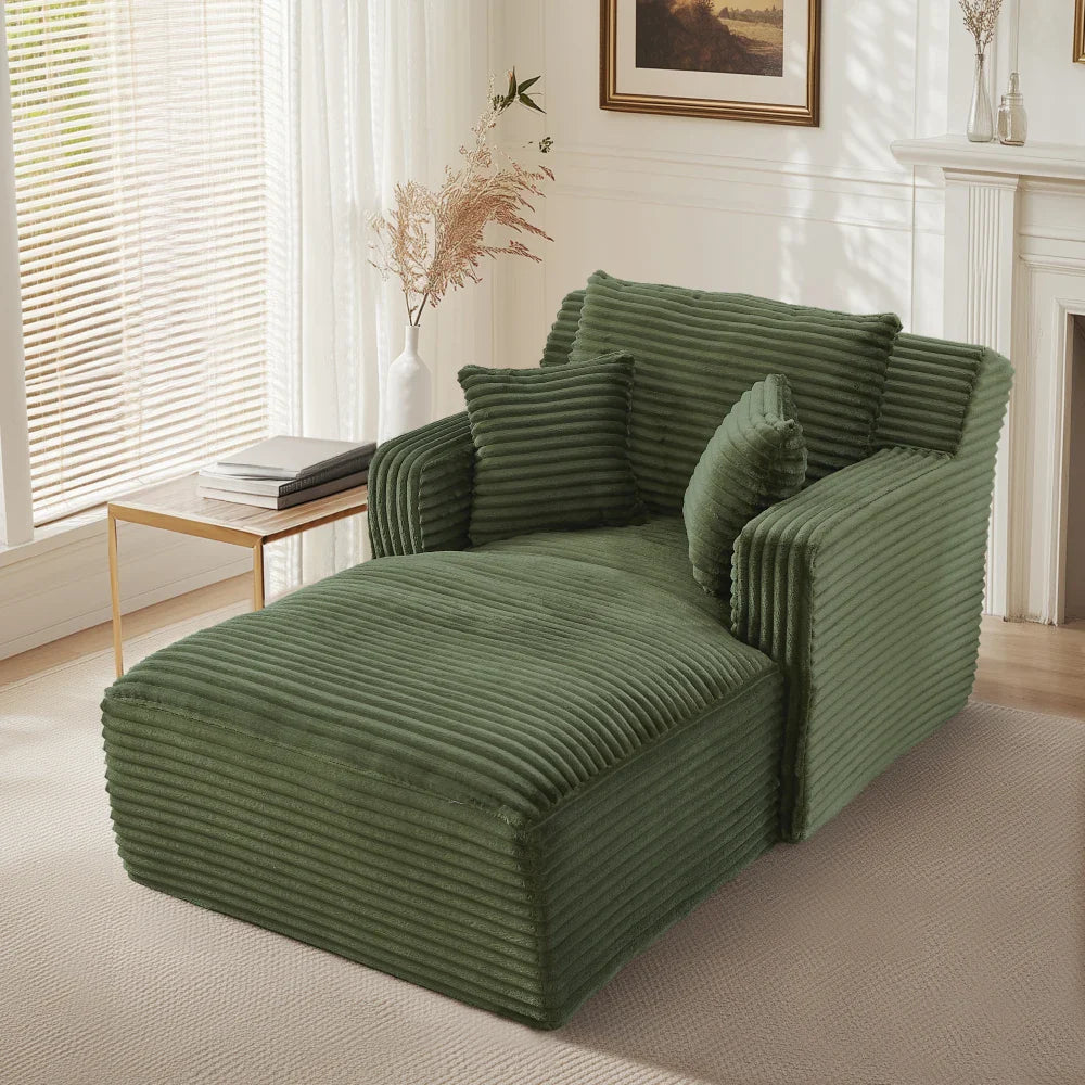 Canapé Lit Convertible Moderne en Velours côtelé, Fauteuil Confortable sans Montage pour Salon et Appartement