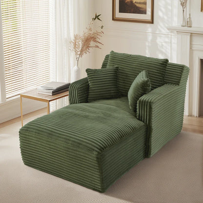 Canapé Lit Convertible Moderne en Velours côtelé, Fauteuil Confortable sans Montage pour Salon et Appartement