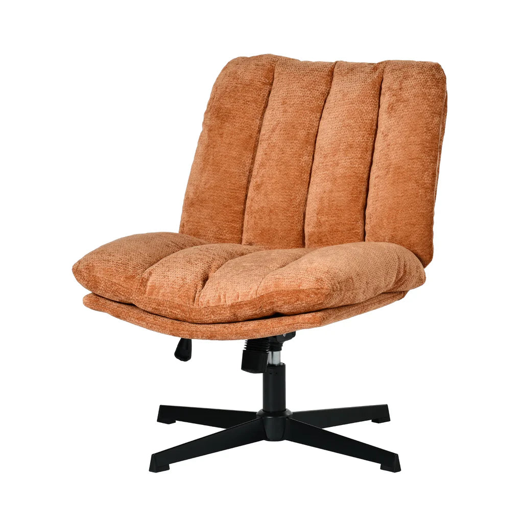 Fauteuil Pivotant Rouge MEUBLES COSY - Hauteur Réglable & Inclinaison