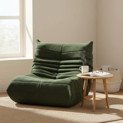 Fauteuil Creahappy Confortable en Lambswool - Style Lazy Boy pour Salon et Chambre