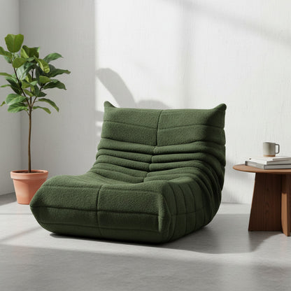 Fauteuil Creahappy Confortable en Lambswool - Style Lazy Boy pour Salon et Chambre