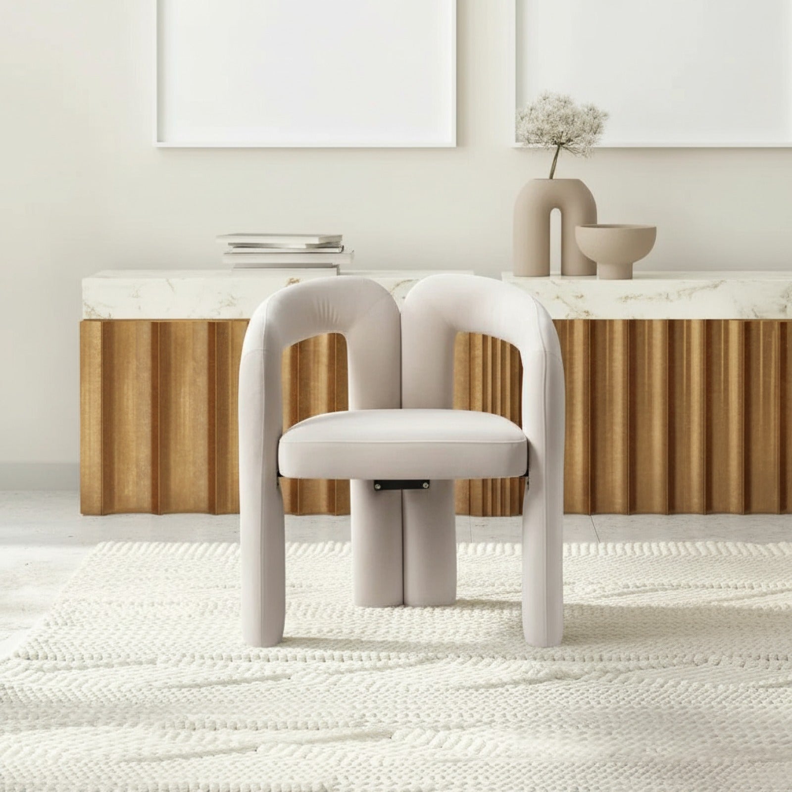 Lot de 2 Fauteuils de Salle à Manger Velours Moderne - Design Confortable pour Salon et Cuisine